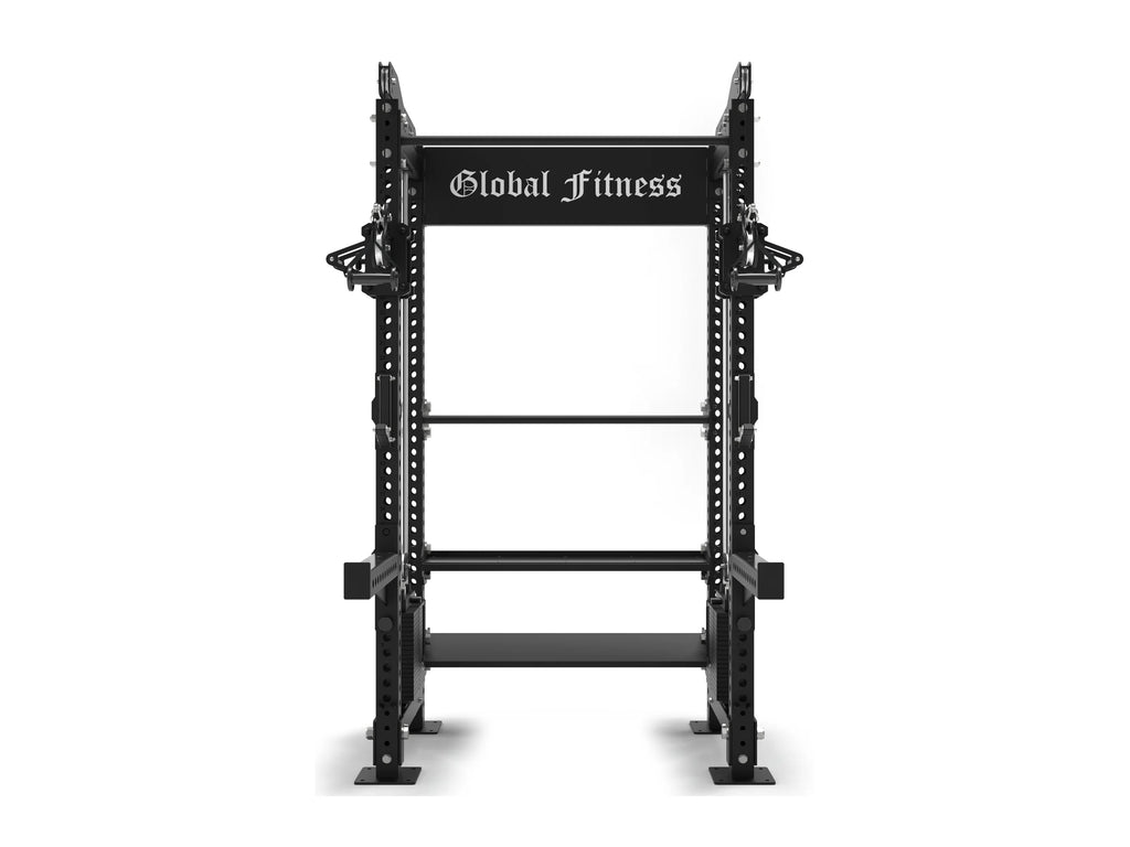Global Fitness Dual Stack Multi-Functional Trainer with Storage Front