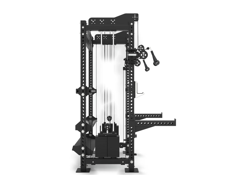 Global Fitness Dual Stack Multi-Functional Trainer with Storage Side