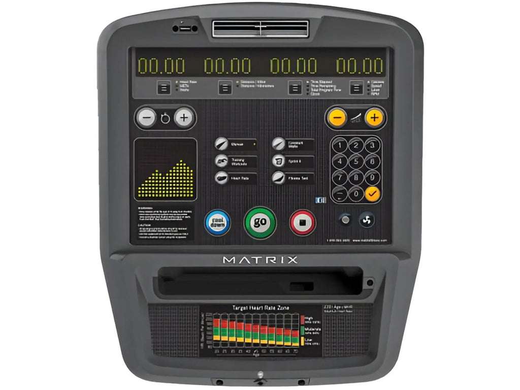 Console Image of a Used Matrix R5x Recumbent Bike
