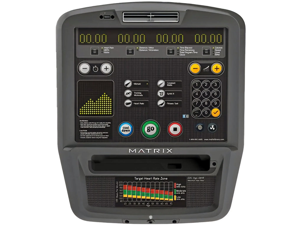 Console photo of a Used Matrix U5x Upright Bike