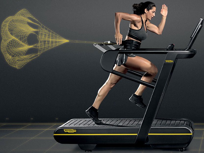 Used Technogym Skillrun Treadmill in Parachute Mode