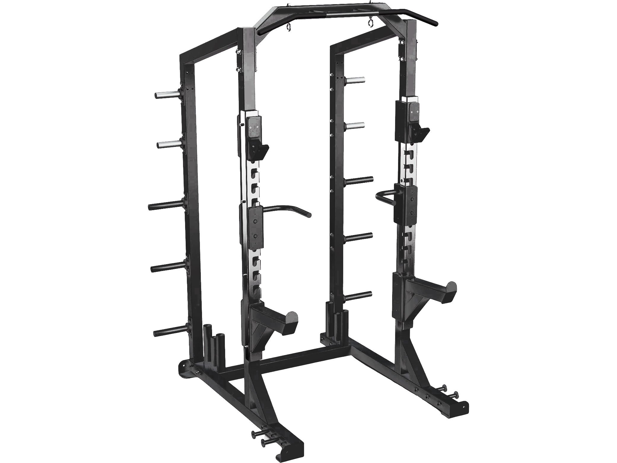 Black Sportgear Half Power Rack Factory Warranty