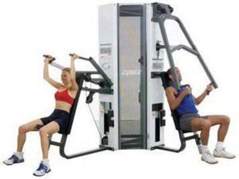 Factory photo of a Used Cybex Modular 4 stack Multi Station