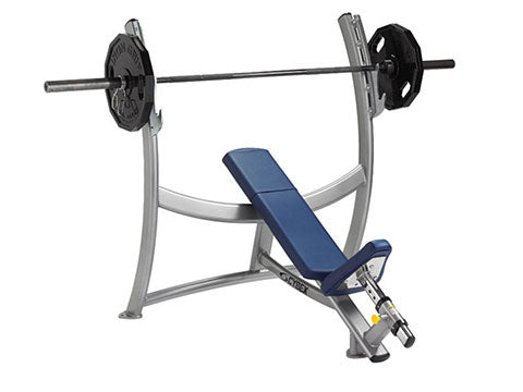 Factory photo of a Refurbished Cybex Olympic Incline Bench New Style