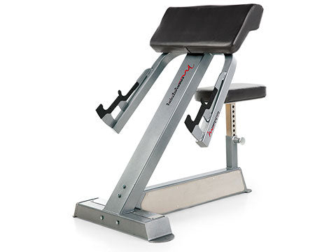 Factory photo of a Used FreeMotion EPIC Preacher Curl Bench