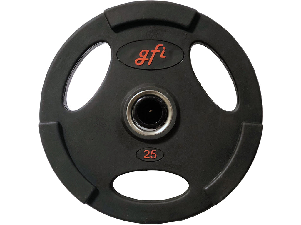 Global Fitness 25 Lb Urethane Olympic Plate Front