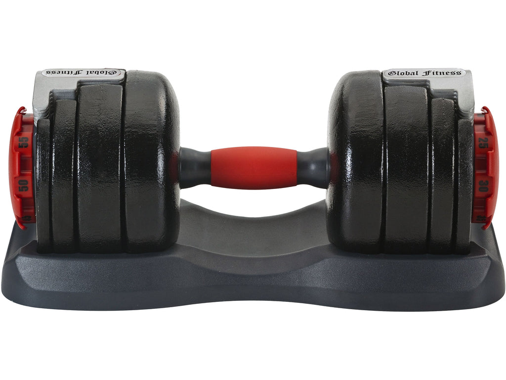 Global Fitness 60 Lb Adjustable Dumbbell Set