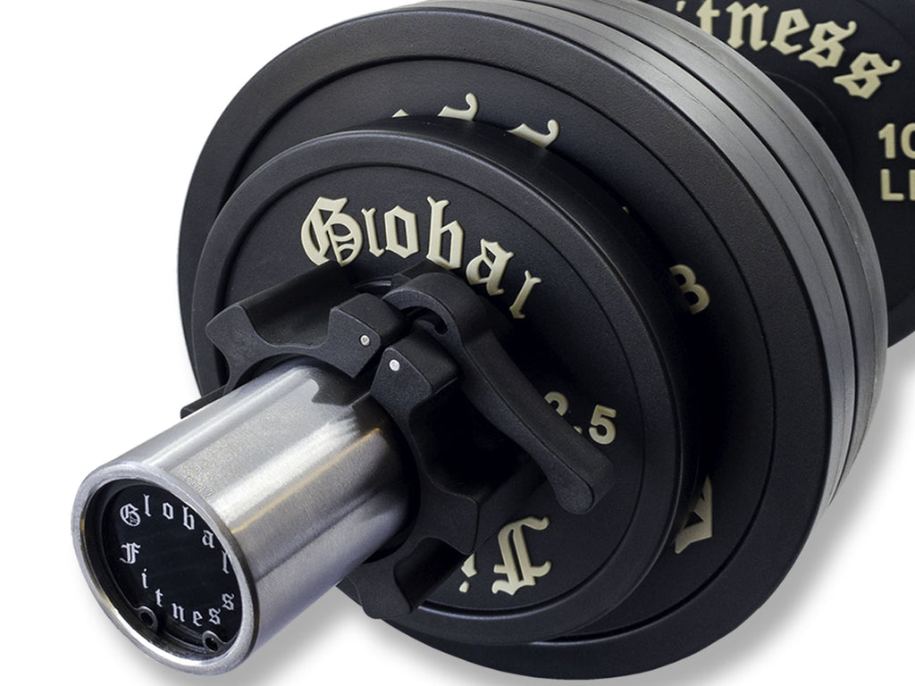 Global Fitness Pro-Style Urethane Olympic Dumbbell Set Closeup