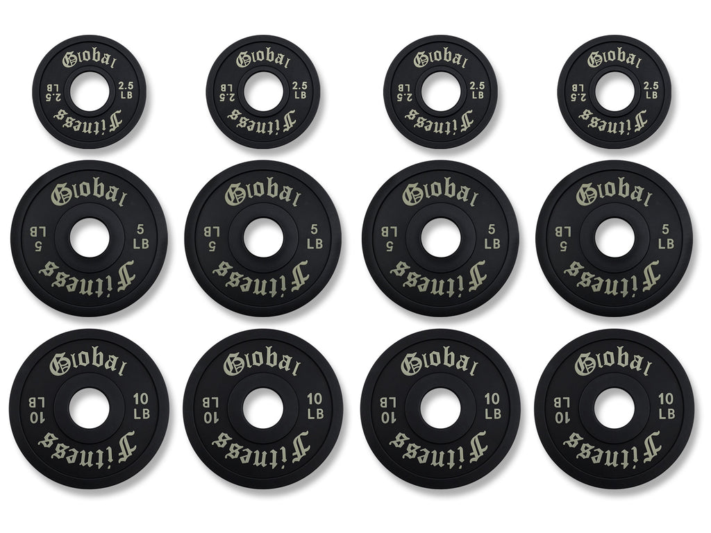 Global Fitness Pro-Style Urethane Olympic Plates Front