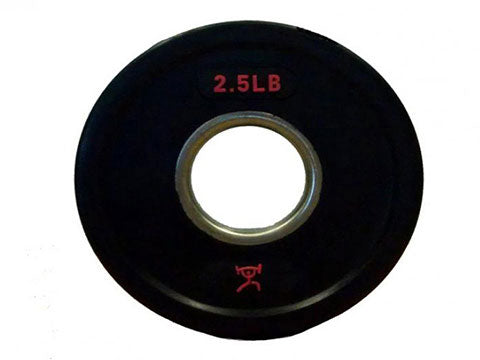 Factory photo of a New GP Industries Rubber Olympic Grip Plate 2.5 lbs