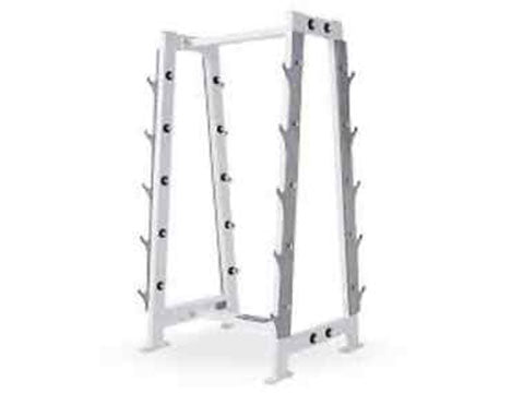 Factory photo of a Refurbished Hammer Strength 10 pair Barbell Rack