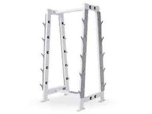 Factory photo of a Refurbished Hammer Strength 10 pair Barbell Rack