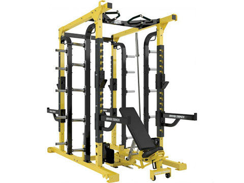 Factory photo of a Used Hammer Strength 8 foot Heavy Duty Combo Rack