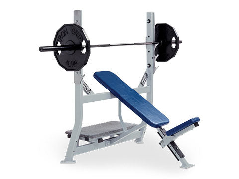 Factory photo of a Used Hammer Strength Olympic Incline Bench