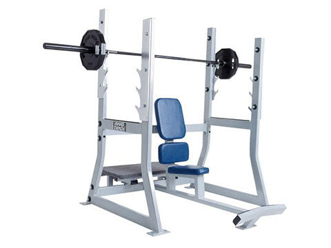 Factory photo of a Used Hammer Strength Olympic Military Bench