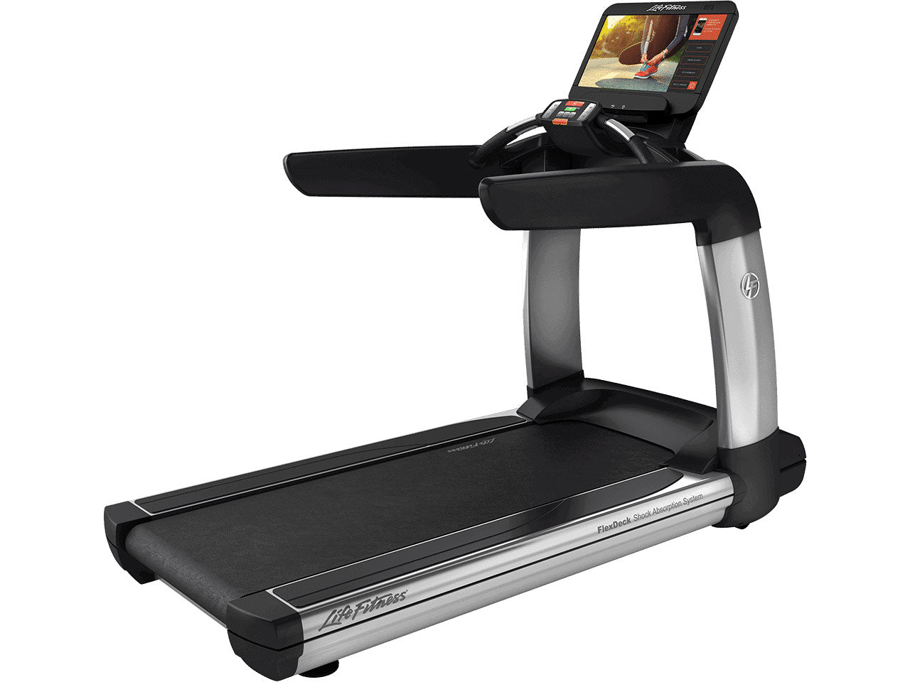 Factory photo of a Used Life Fitness 95T Discover SE Treadmill