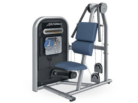 Factory photo of a Refurbished Life Fitness Circuit Series Push Button Resistance Abdominal Crunch