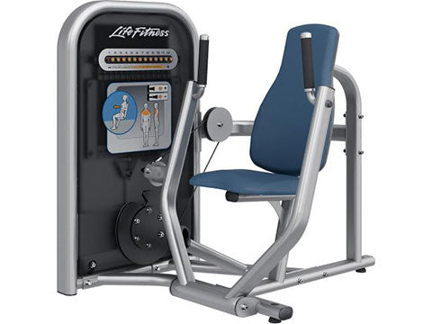 Factory photo of a Used Life Fitness Circuit Series Push Button Resistance Chest Press