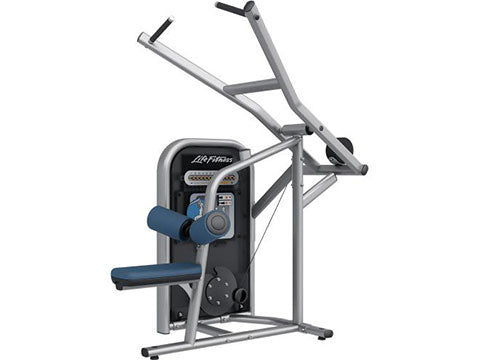 Factory photo of a Refurbished Life Fitness Circuit Series Push Button Resistance Lat Pulldown