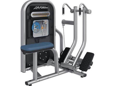 Factory photo of a Refurbished Life Fitness Circuit Series Push Button Resistance Seated Row
