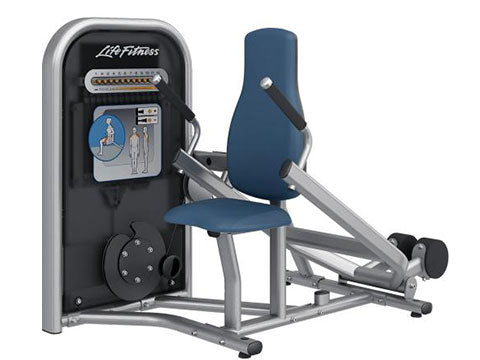 Factory photo of a Refurbished Life Fitness Circuit Series Push Button Resistance Tricep Press