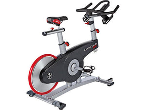 Factory photo of a New Life Fitness Lifecycle GX Indoor Group Cycling Bike