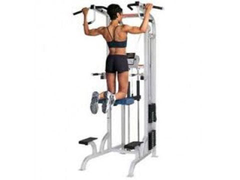 Factory photo of a Refurbished Life Fitness Pro Dip & Chin Assist