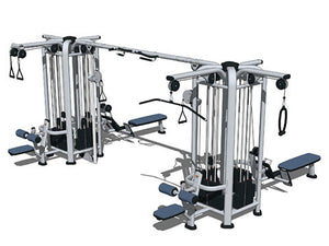 Factory photo of a Refurbished Life Fitness Signature 8 stack Multi Station