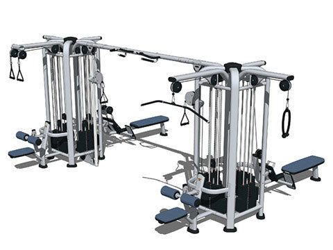 Factory photo of a Used Life Fitness Signature 8 stack Multi Station