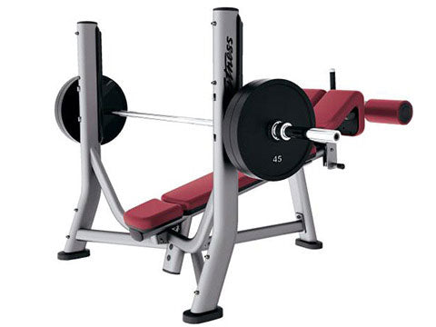 Factory photo of a Used Life Fitness Signature Olympic Decline Bench