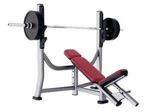Factory photo of a Used Life Fitness Signature Olympic Incline Bench