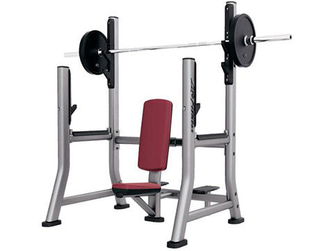 Factory photo of a Used Life Fitness Signature Olympic Military Bench