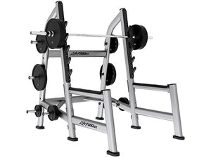 Factory photo of a Refurbished Life Fitness Signature Olympic Squat Rack