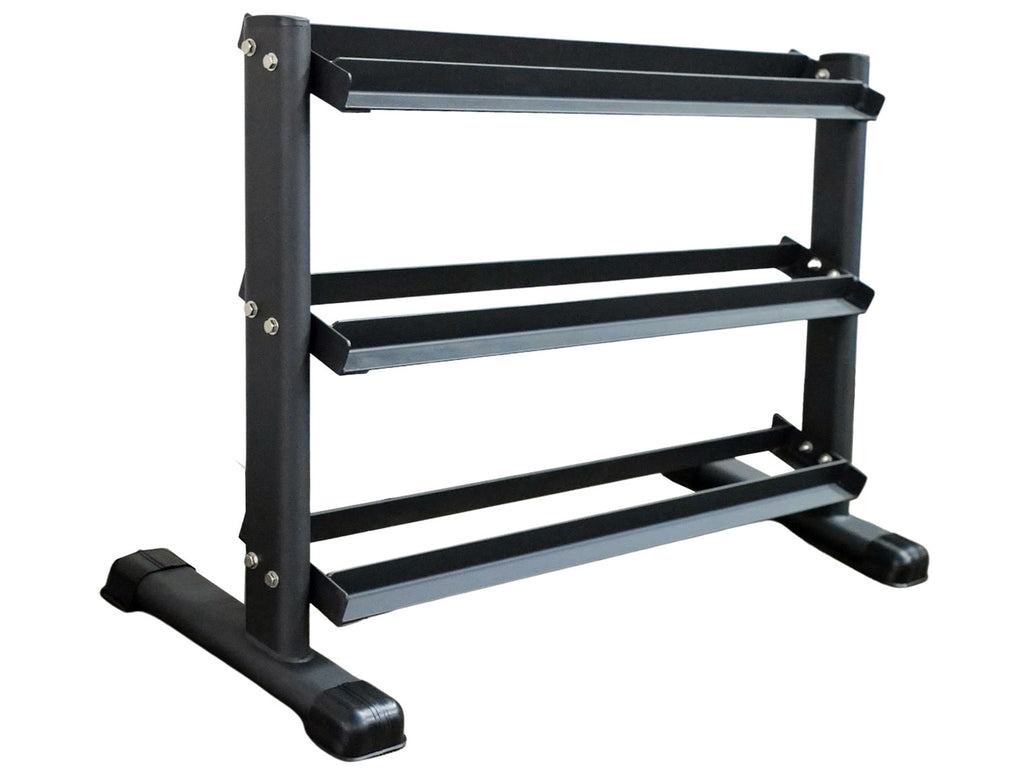 M-Fitness 3-Tier Hex Dumbbell Rack Angle
