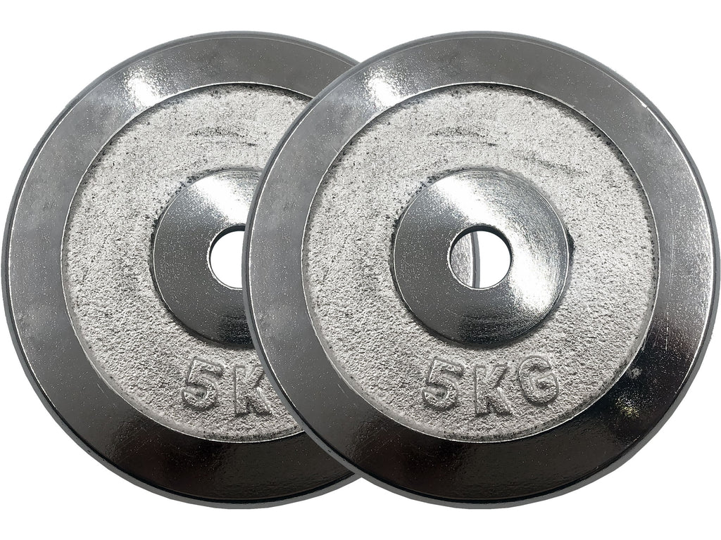 M-Fitness 5 KG Chrome Weight Plates