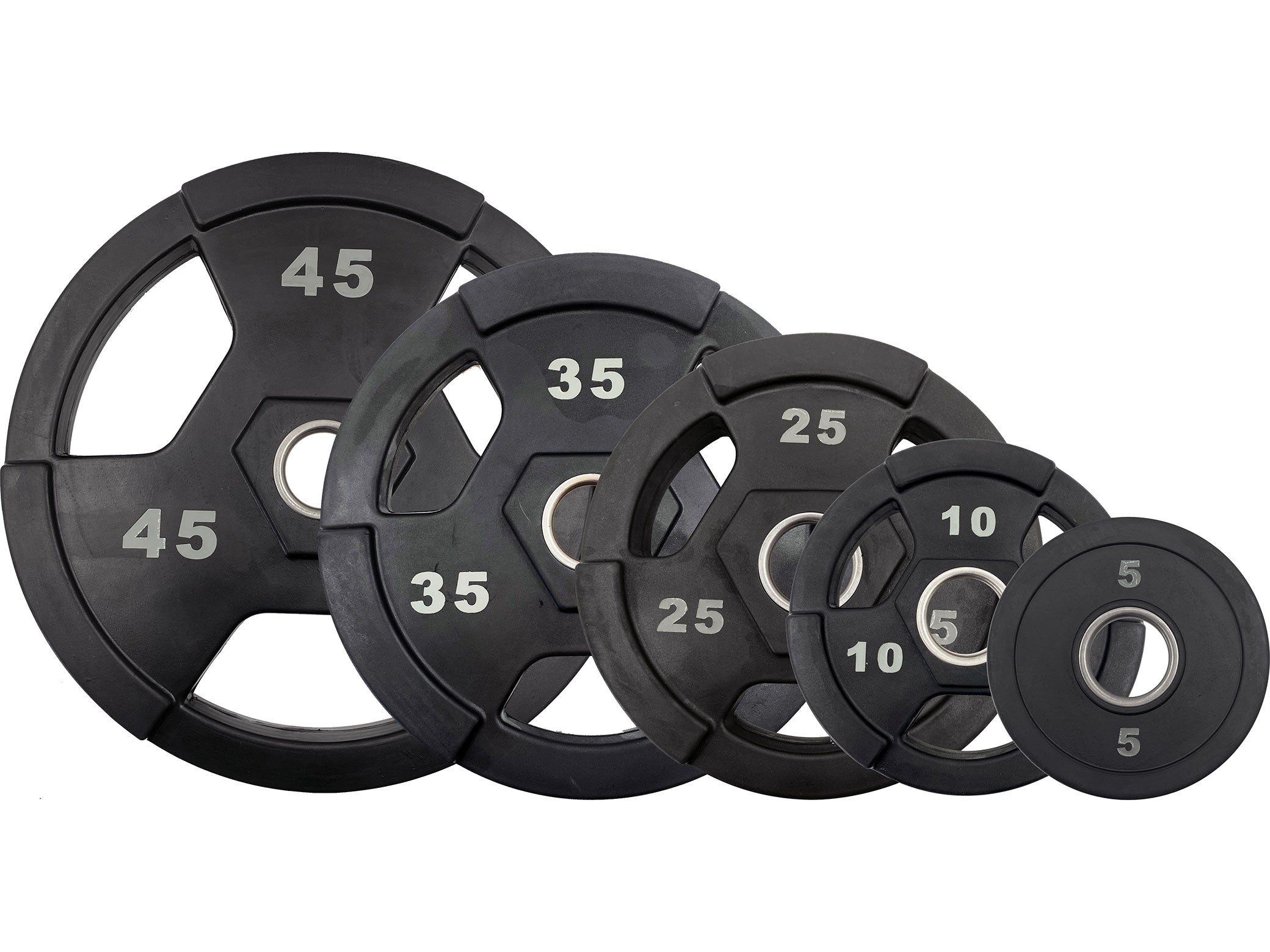 M-Fitness Laser Cut Olympic Grip Plate Set