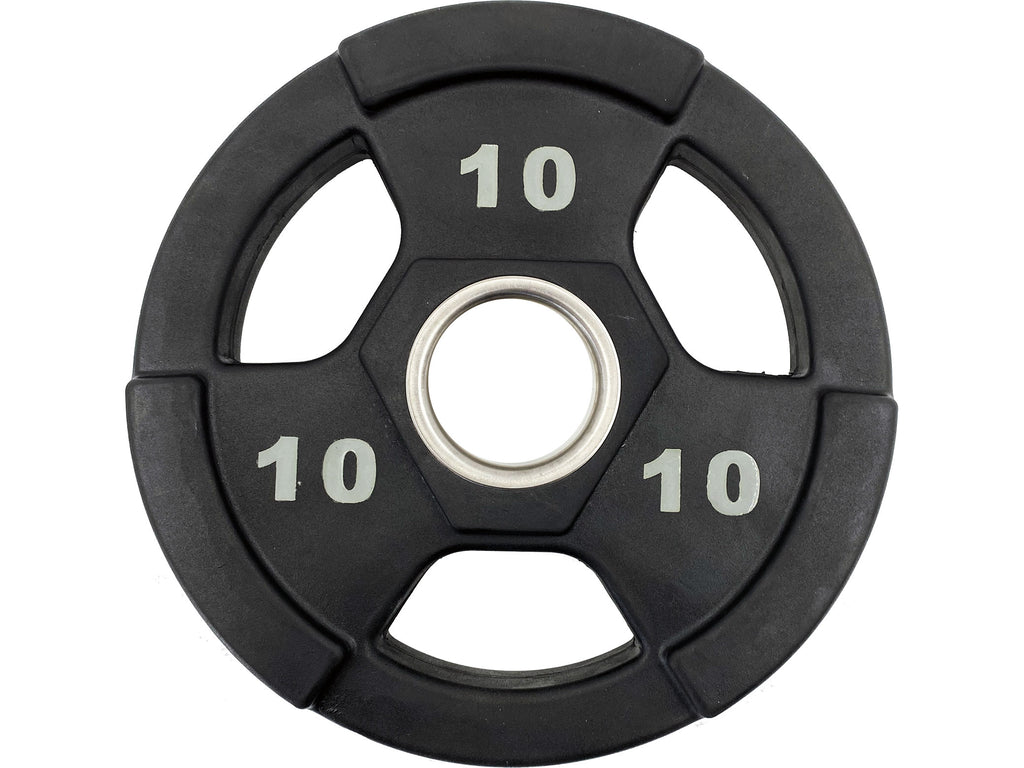 M-Fitness Laser Cut Rubber 10 Lb Olympic Grip Plate