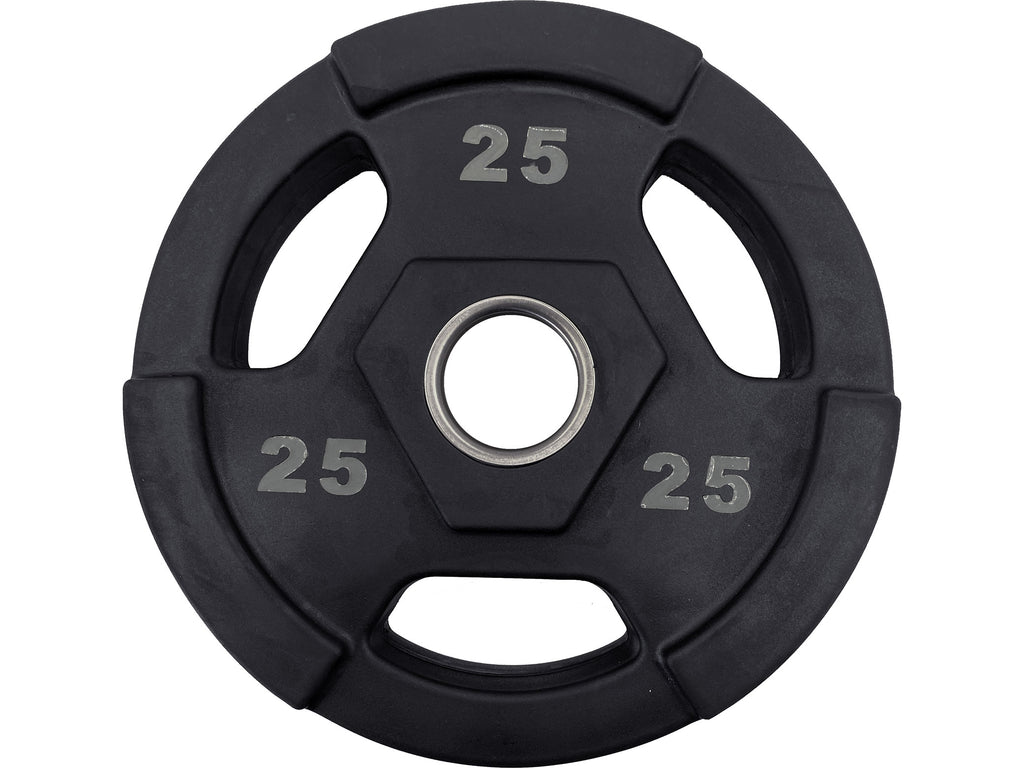 M-Fitness Laser Cut Rubber 25 Lb Olympic Grip Plate