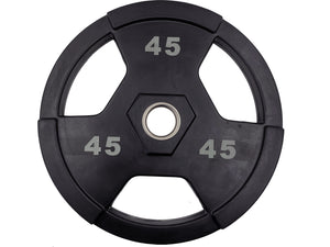 M-Fitness Laser Cut Rubber 45 Lb Olympic Grip Plate