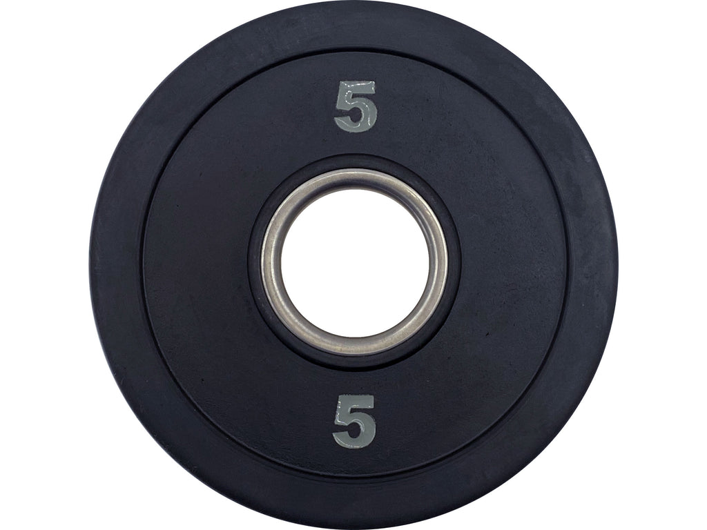 M-Fitness Laser Cut Rubber 5 Lb Olympic Grip Plate