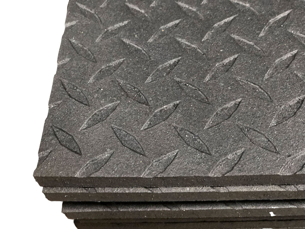 New GFI 4x6 Rubber Bully Mat with black diamond pattern