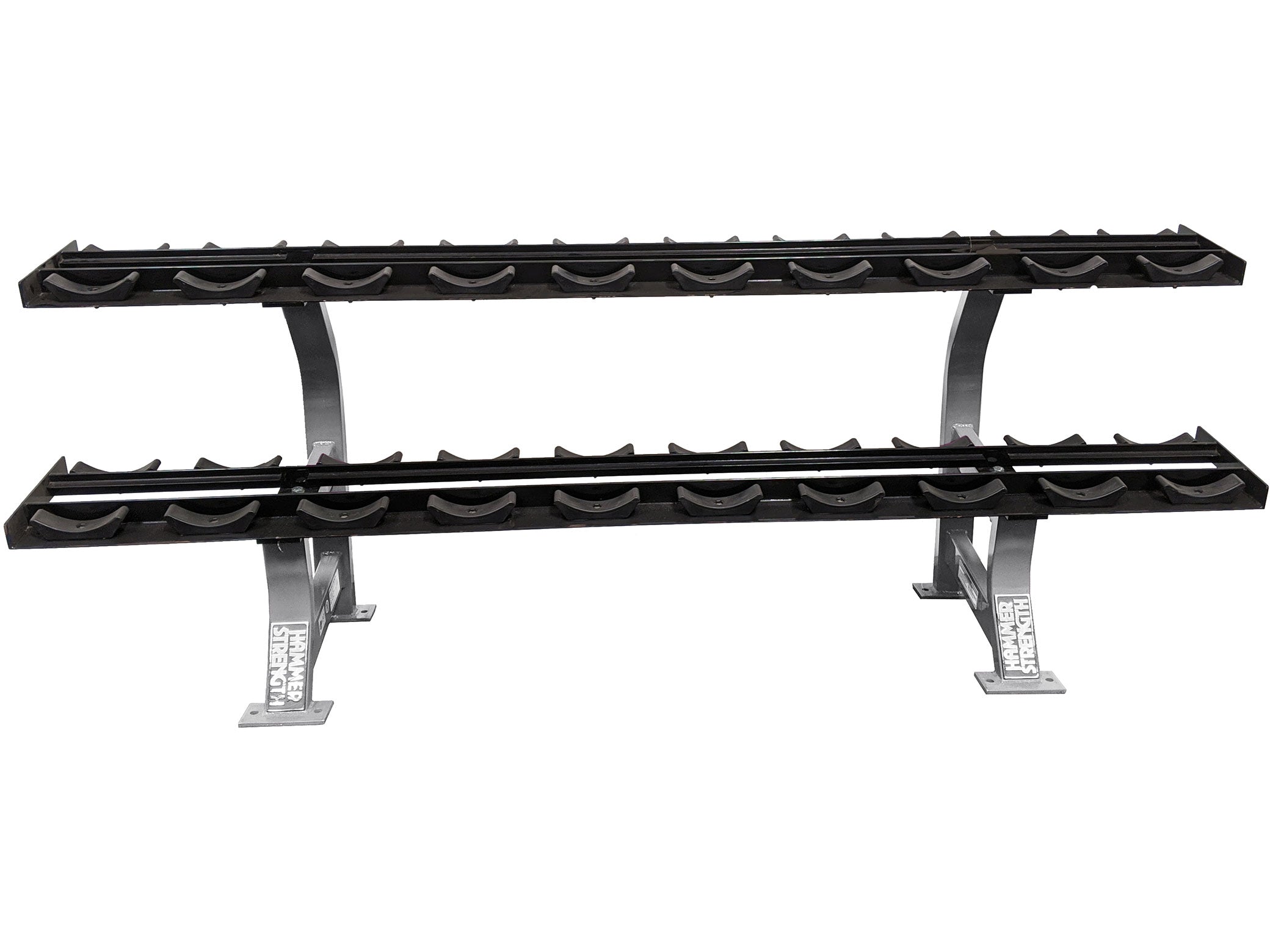 cybex 2 tier dumbbell rack Refurbished Hammer Strength 2 tier 10 pair Dumbbell Rack with Saddles for Sale Online