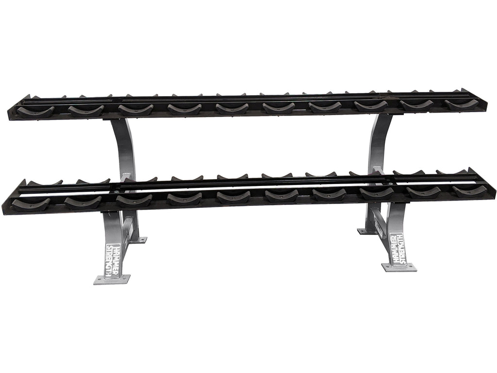 Refurbished Hammer Strength 2 tier 10 pair Dumbbell Rack with Saddles