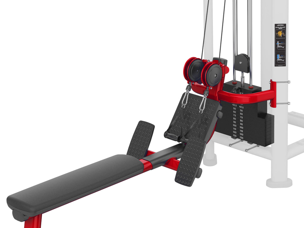 Closeup photo of a Refurbished Life Fitness Signature Multi Jungle Dual Pulley Row Station