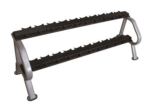 Factory photo of a Refurbished Sportgear 2 tier 10 pair Dumbbell Rack with Saddles