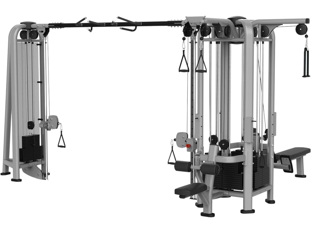 New Sportgear 5-stack Multi-Station with Dual Pulley Pulldown and Row ...