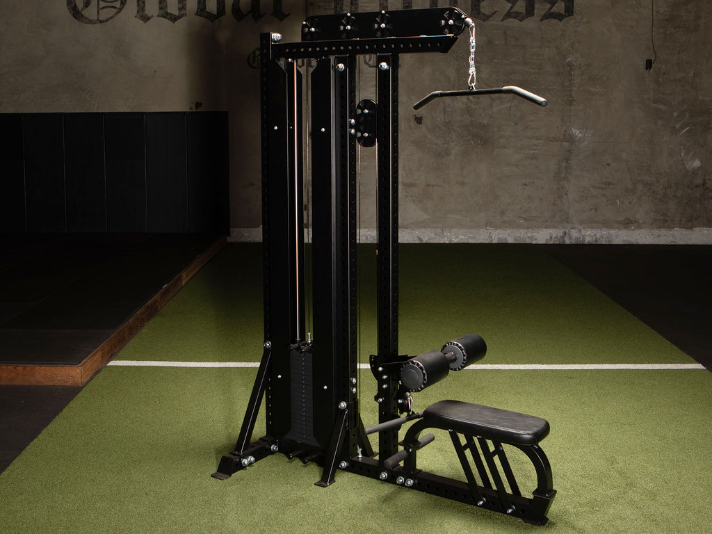 Sportgear Lat Pulldown Low Row Combo in the Global Fitness Gym - Left View