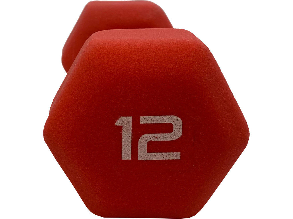 12 Lb Sportgear Neoprene Dumbbell Front