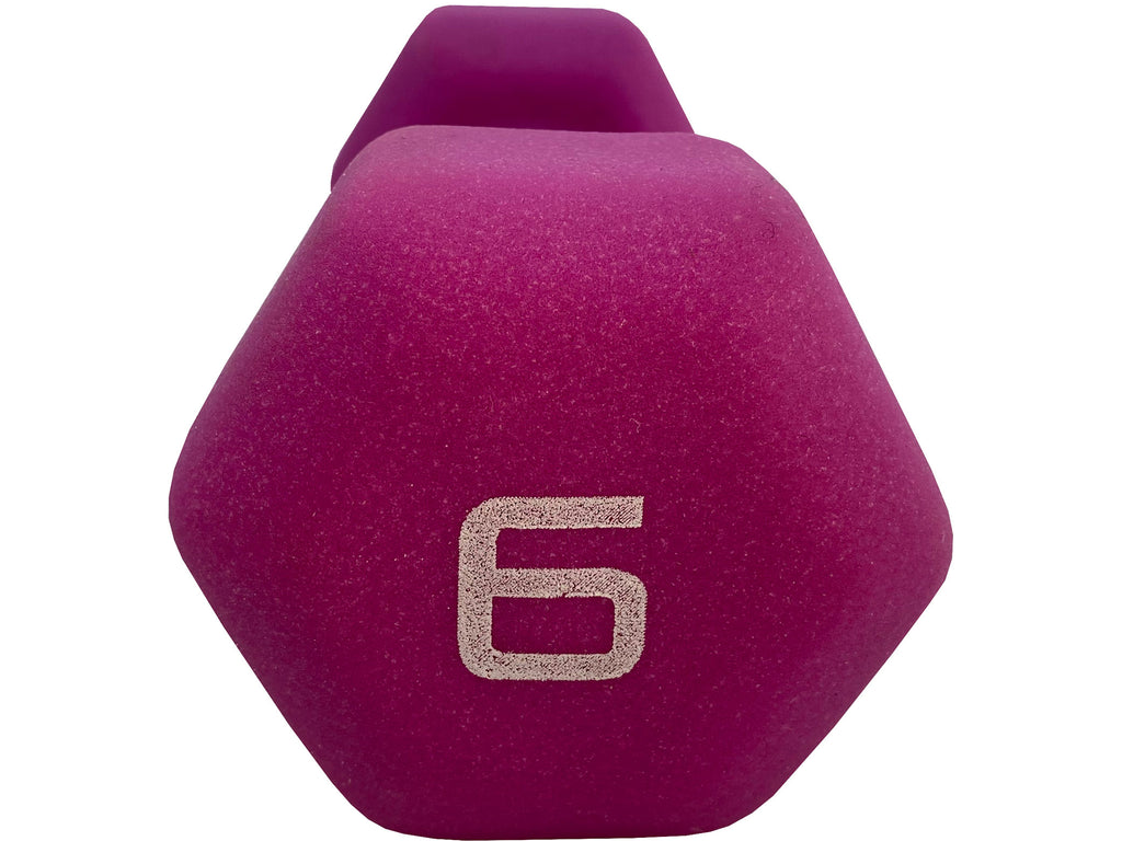 6 Lb Sportgear Neoprene Dumbbell Front
