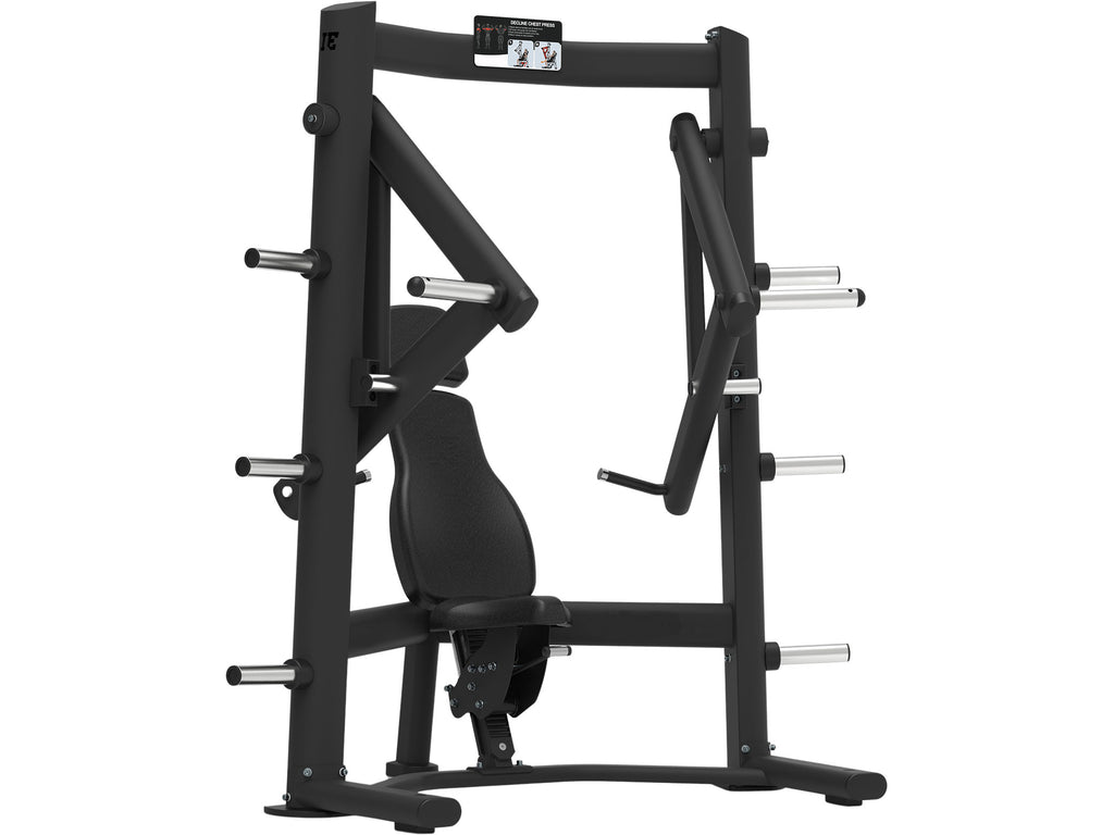 Black Sportgear Plate Loaded Decline Chest Press